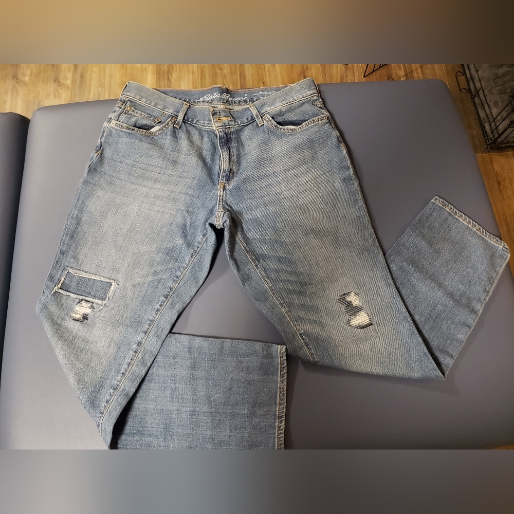 Eddie Bauer boyfriend straight leg jeans size 10